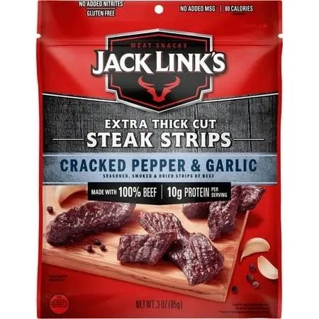 Jack Links Extra Thick Cut Streak Strips Cracked Pepper &amp; Garlic