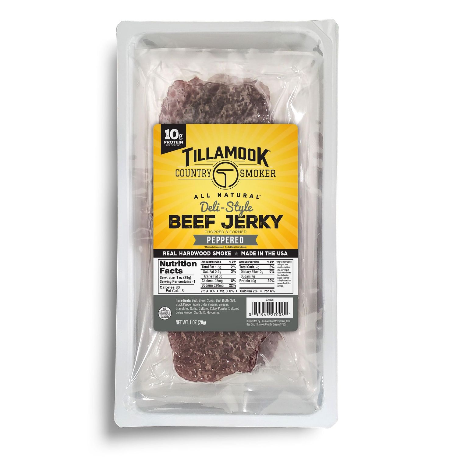 Tillamook Desi Style Beef Jerky Peppered