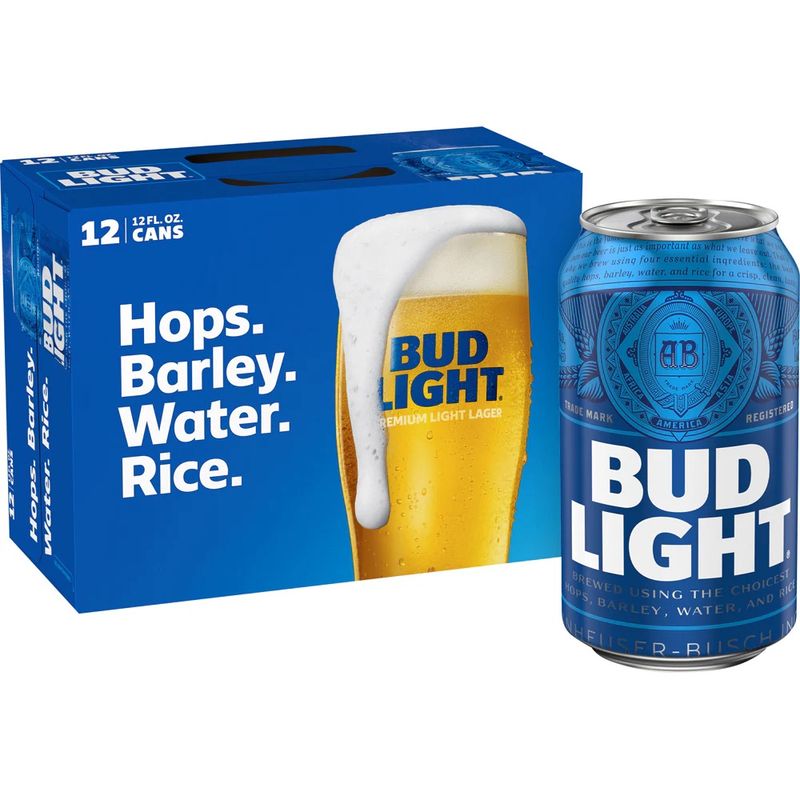 Bud light 12 pk cans