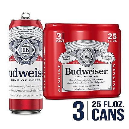 Budweiser 3 pk cans