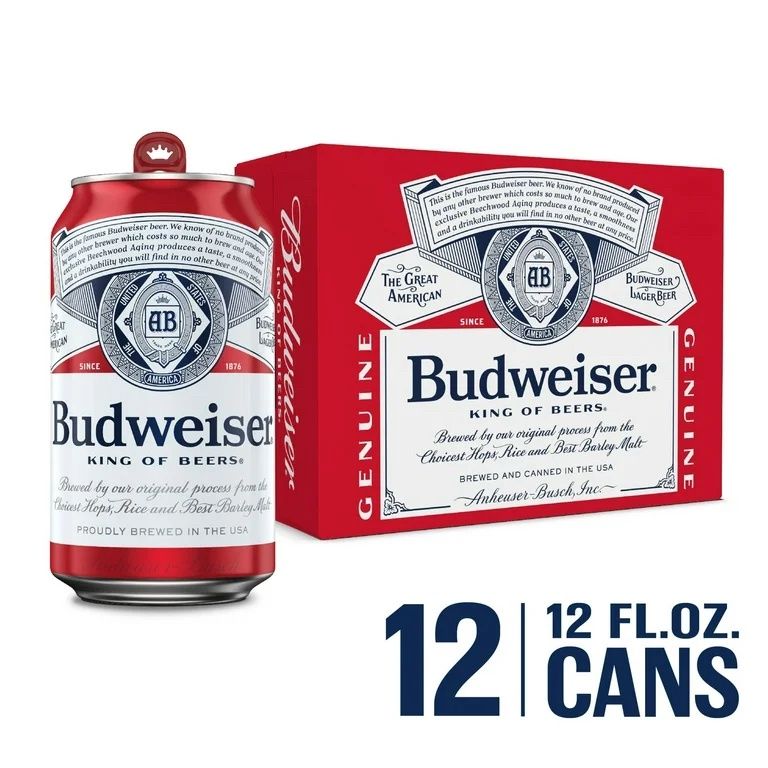 Budweiser 12 pk cans