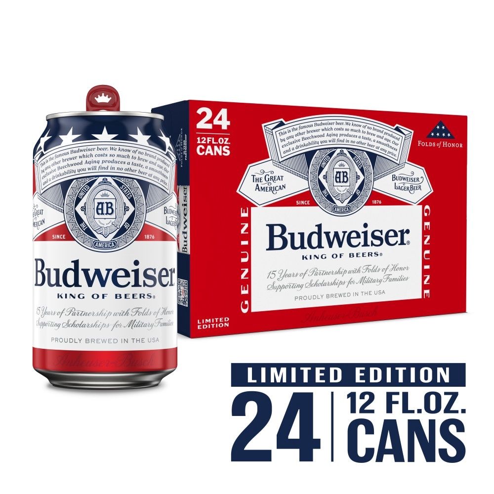 Budweiser 24 pk cans