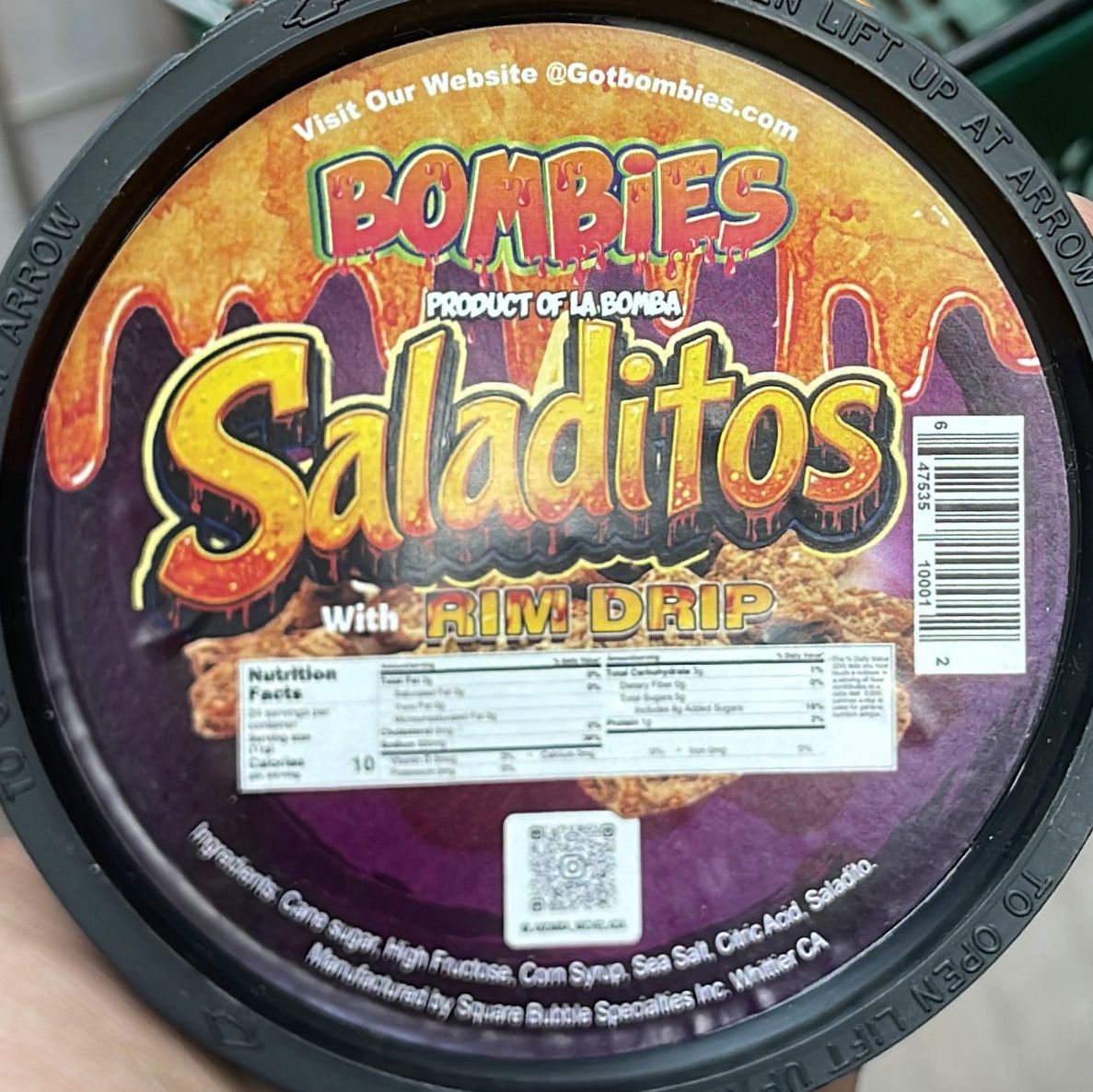 Bombies Saladitos with Rim Drip