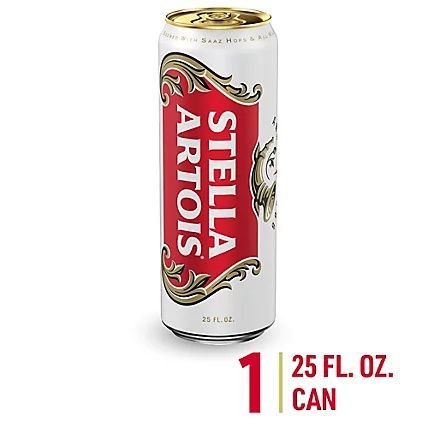 Stella artois 25oz can