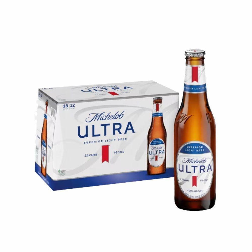Michelob ULTRA Superior Light American Lager Beer - 18pk/12 fl oz btls