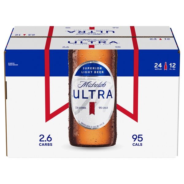Michelob ULTRA Superior Light American Lager Beer - 24pk/12 fl oz btls
