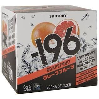 196 Grapefruit Vodka seltzer 4Pack 12 Fl oz