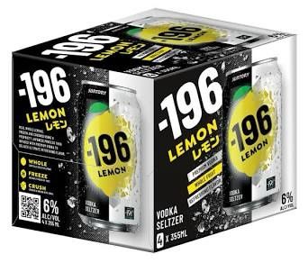 196 Lemon Vodka Seltzer 4Pack 355 ML
