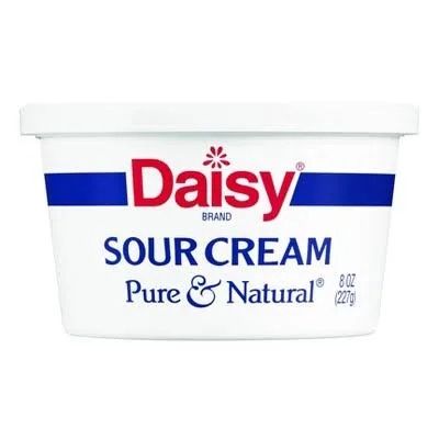 Daisy Sour Cream Purec&amp; Natural 8 oz 227 g