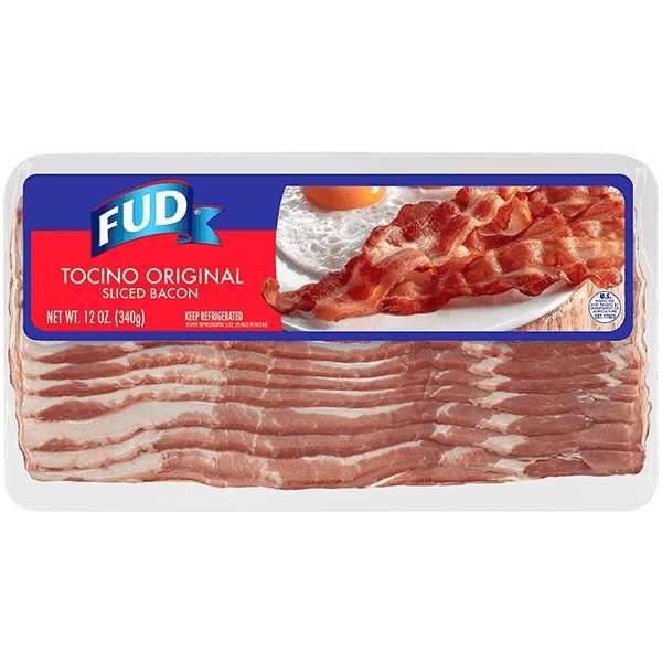 Fud Tocino Orginal Sliced Bacon 12 oz 340 g