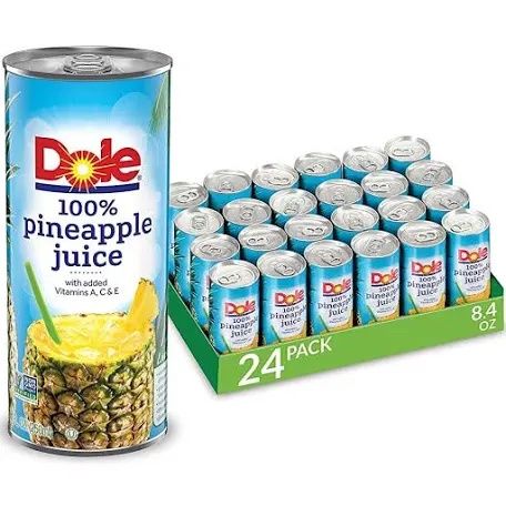 Dole 100% Pineapple 8 oz 240 ML