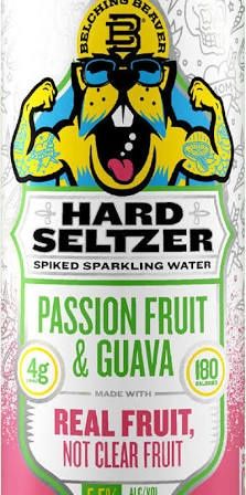 Belching Beaver Hard Seltzer Passionfruit &amp;Guava 19 oz