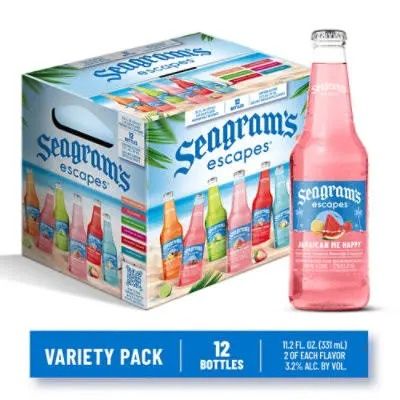 Seagram’s escapes 12 pack bottles