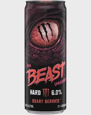 The beast  Unleashed Hard scary Berries 24oz can