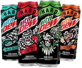 Hard MTN DEW 12 pack all flavors 12 oz cans
