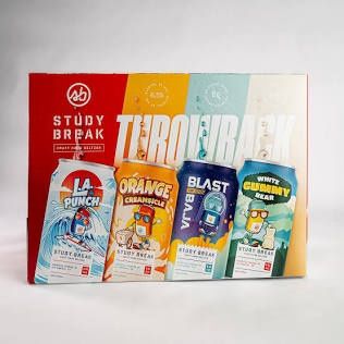Study break craft hard seltzer 12 pack different flavors