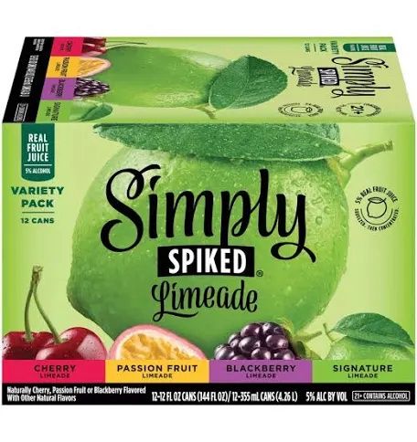 Simply spiked Limeade 12 pack