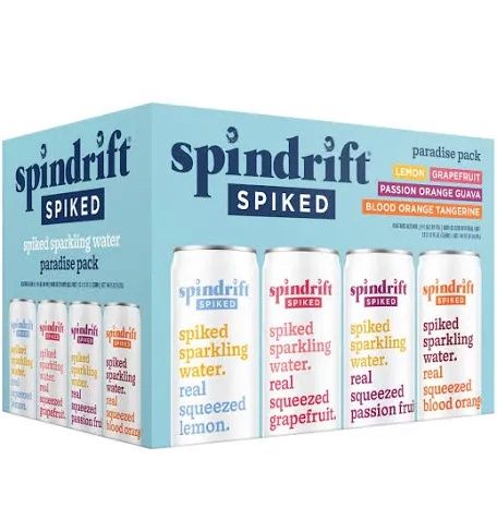 Spindrift spiked sparkling water 12 pack