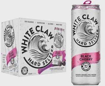 White claw all flavours 6 pack cans 12 oz