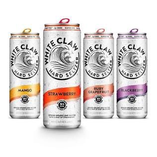 White claw hard seltzer all flavors single cans 19.2 oz