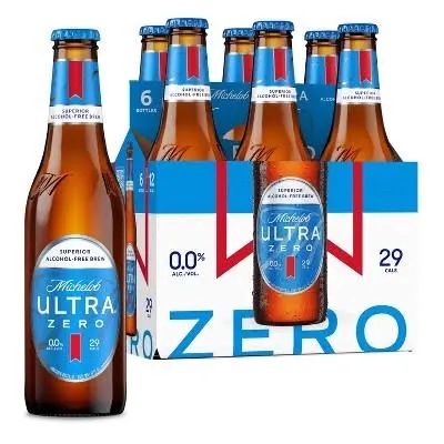 michelob ULTRA ZERO 6 pack bottles