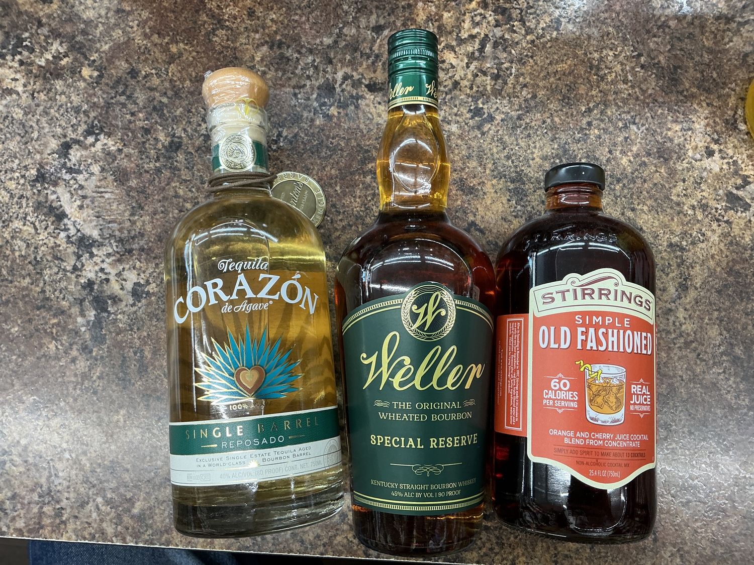 Weller special Reserve, corazon Reposado, Strings Old Fashioned