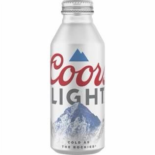 Coors Light 16oz metal bottle