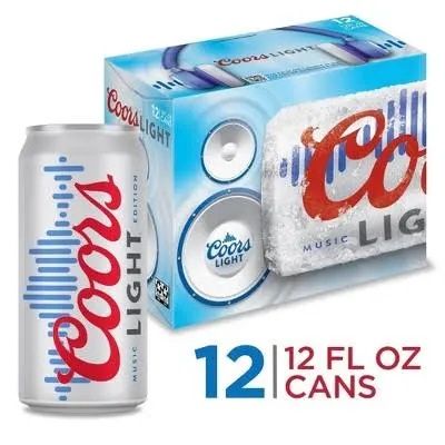 Coors Light American Style Light Lager Beer 4.2% ABV Cans - 12-12 Fl. Oz.