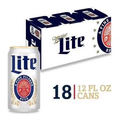 Miller Lite Beer - 18pk/12 fl oz Cans