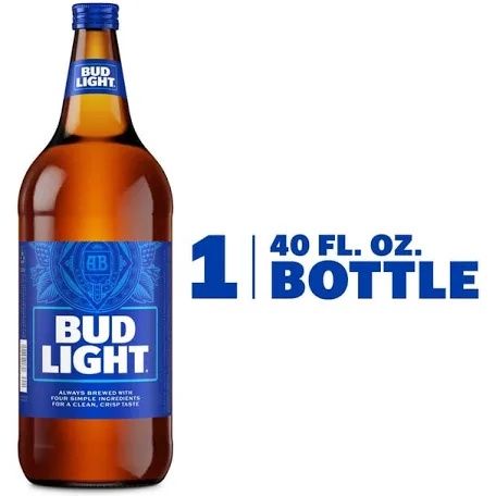 Bud Light American Lager Bottle (40 fl oz)