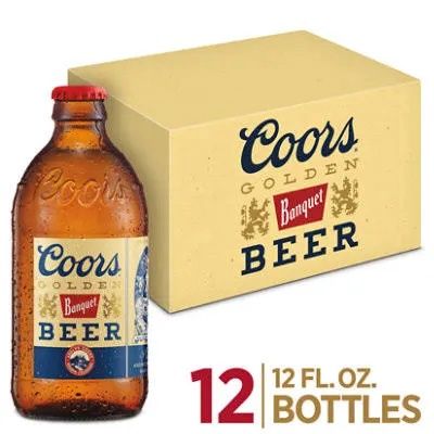 Coors Banquet American Style Lager Beer 5% ABV Bottles - 12-12 Fl. Oz.
