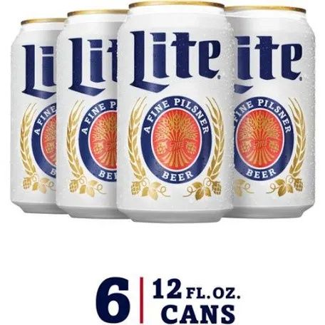 Miller lite 12 oz 6pack cans