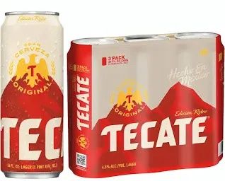 Tecate Original Mexican Lager Cans (24 fl oz x 3 ct)