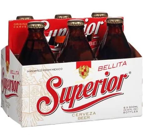Superior Bellita Mexican Lager Beer (6 x 10.1 fl oz)