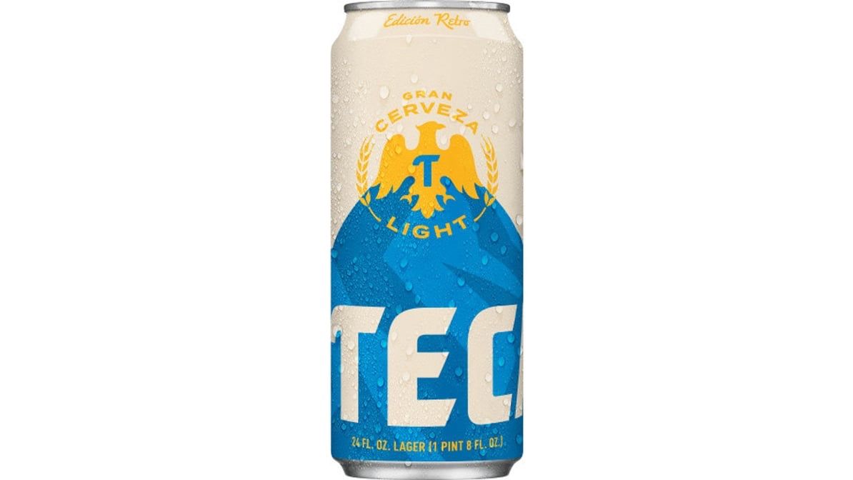 Tecate Light mexican lager 24oz can