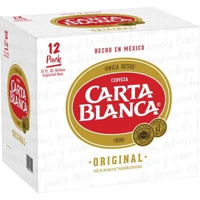 Carta blanca original mexican lager 12pack x 12FL.oz bottles