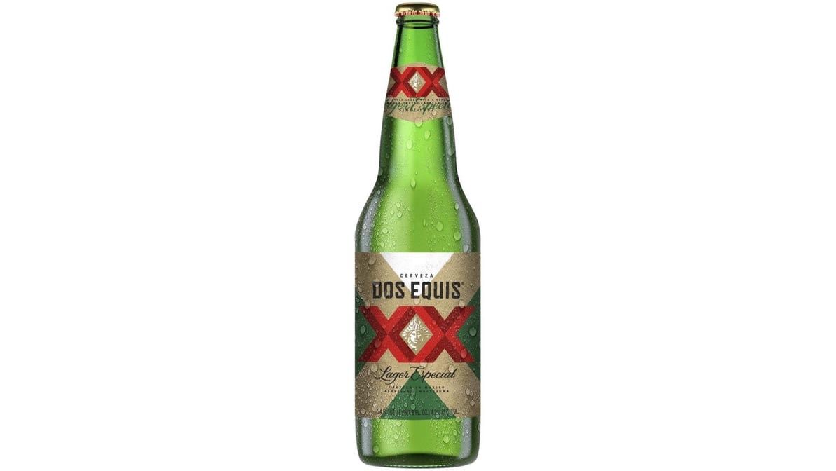 Dos equis XX lager especial glass bottle 24oz