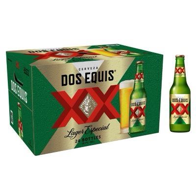 Dos equis mexican lager 12oz bottles 24 pack (24 x 12 oz)