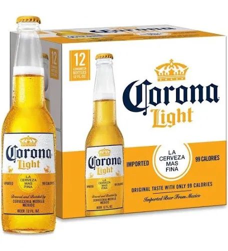 Corona Light Lager Beer - 12pk/12 fl oz Bottles