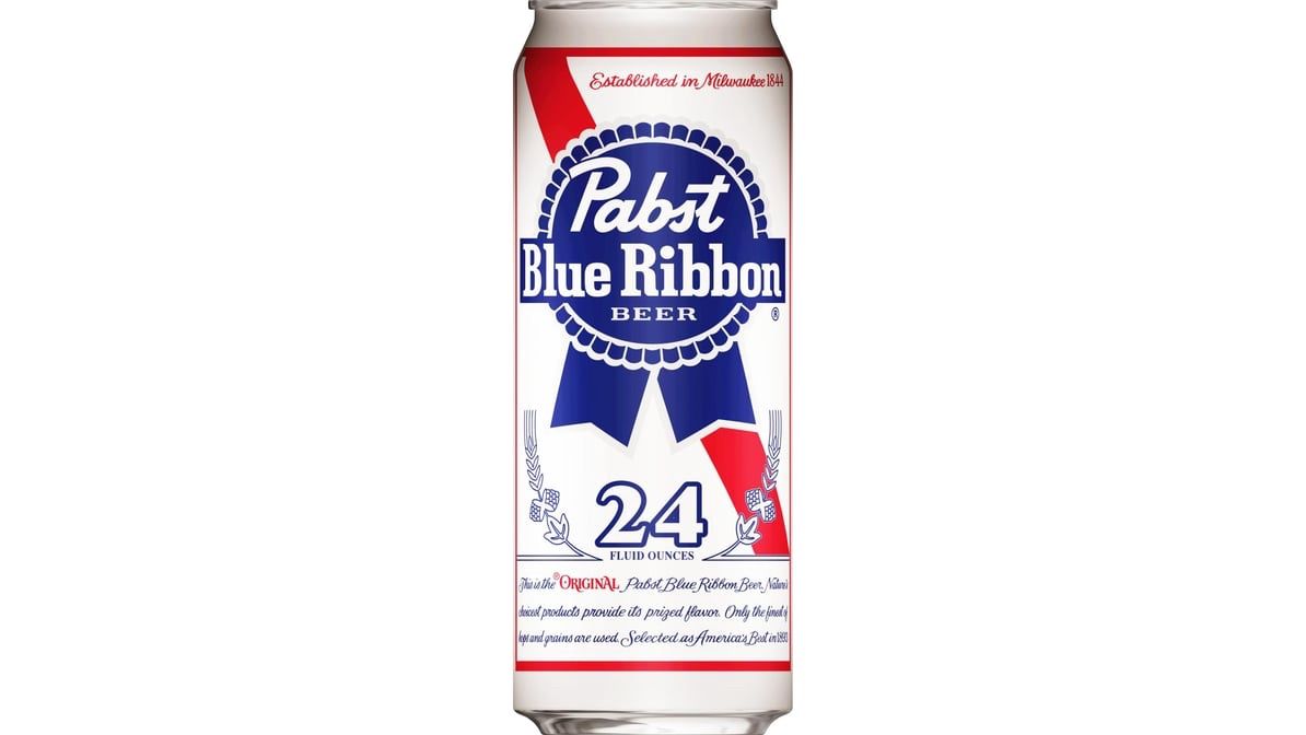 Pabst Blue Ribbon American Lager Can (24 fl oz)