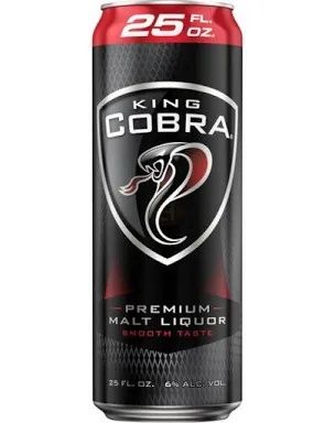King cobra premium malt liquor 25 FL.OZ. Can