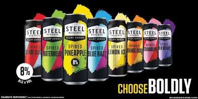 all flavors of Steel reserve  alloy series  in 24floz can