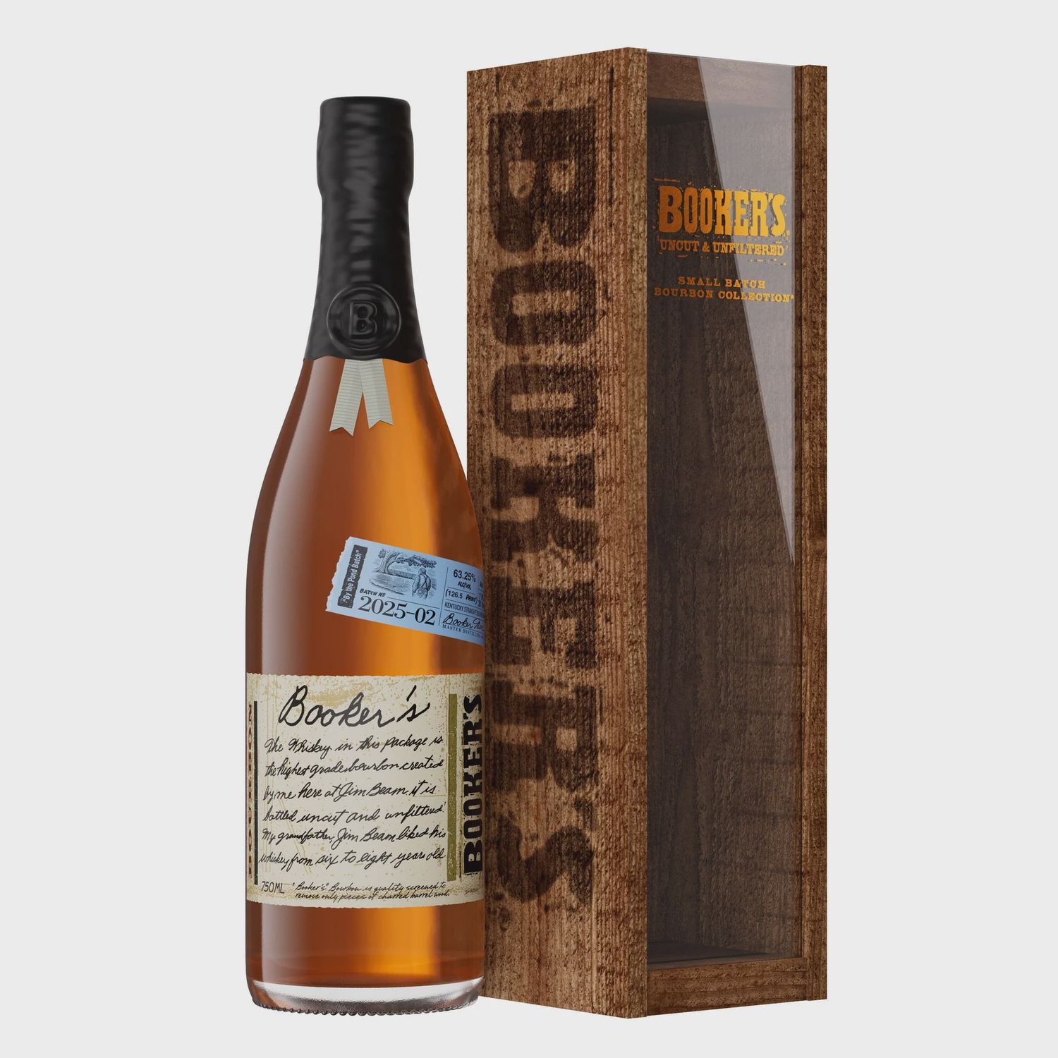 BOOKER&#39;S 2025-02 BOURBON BY THE POND BATCH KENTUCKY STRAIGHT BOURBON WHISKEY 750ML