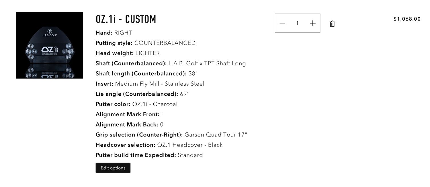 LAB Golf - OZ1i Custom - BOBK