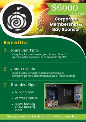 Corporate Membership &amp; Bay Sponsor