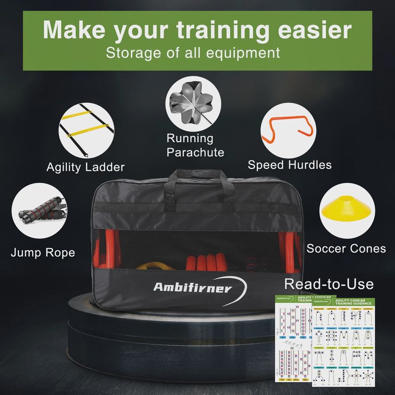 Ambiliner agility ladder and training set