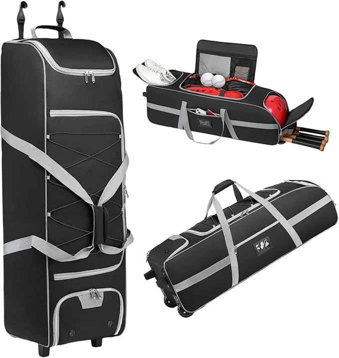 Baseball Catcher Bag w/Wheels