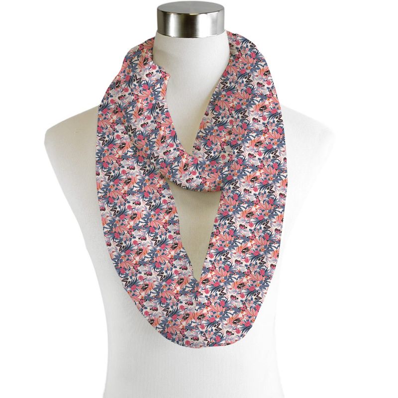 Tropical Butterfly Infinity Chiffon Scarf