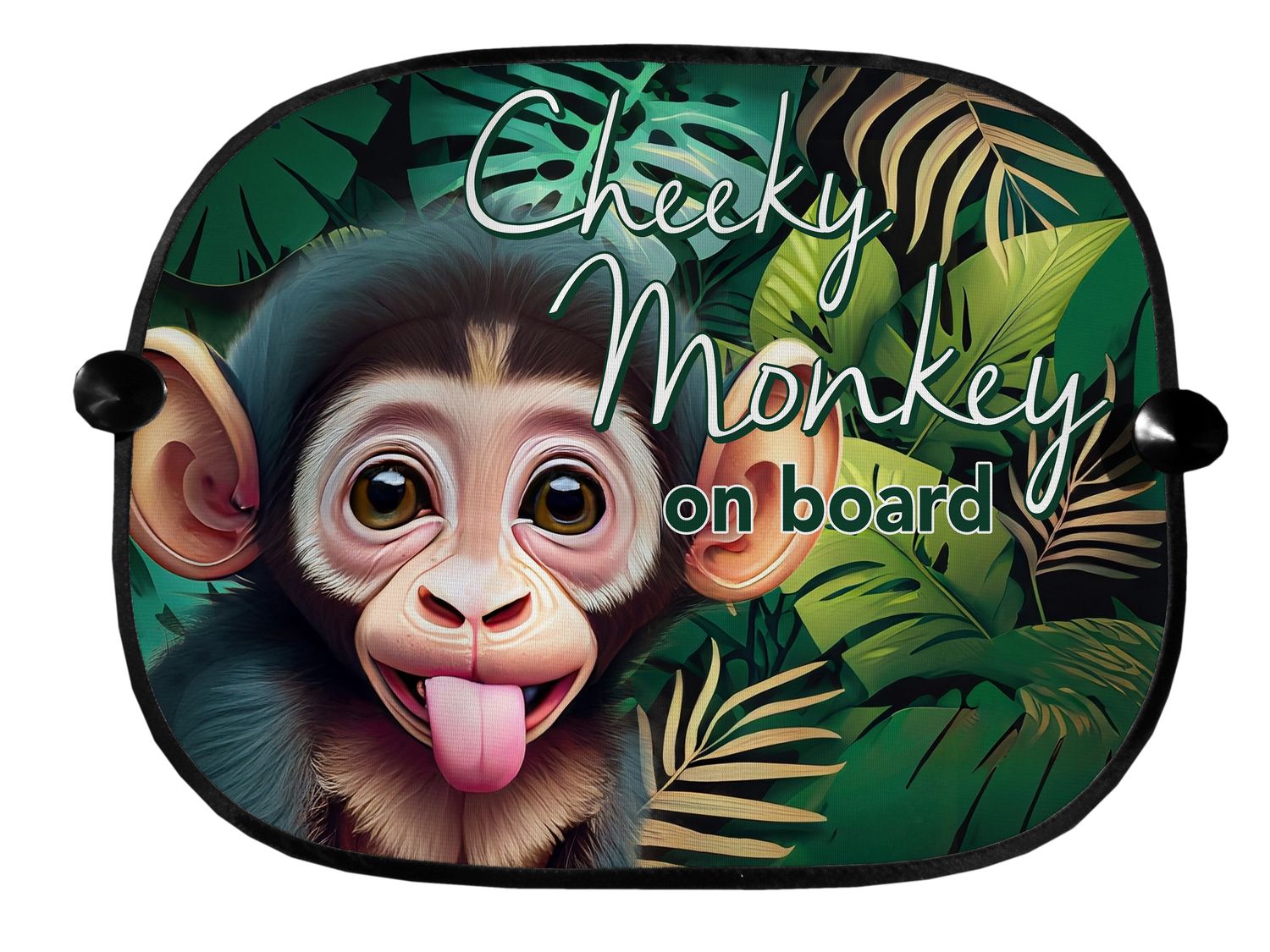Cheeky Monkey on Board Car Sunshade