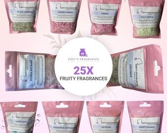 25 X Fruity Fragrance Packs Of Scented Sizzlers! High Fragrance And Low Heat.